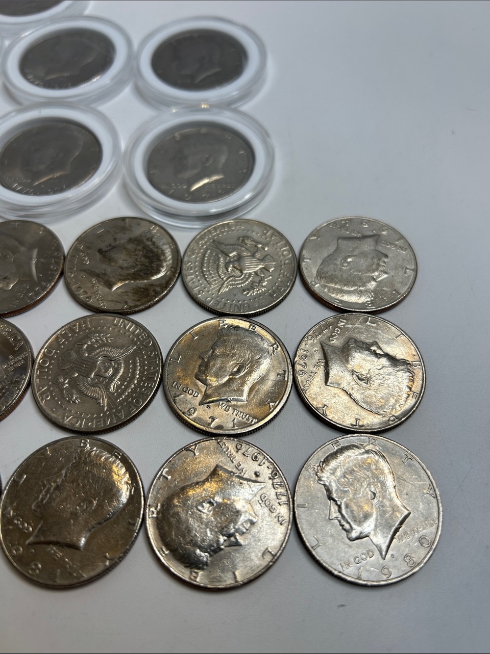 Large Estate Sale Kennedy Half Dollars Coin Lot Face Value $16.5 Coin Collection - Picture 4 of 5
